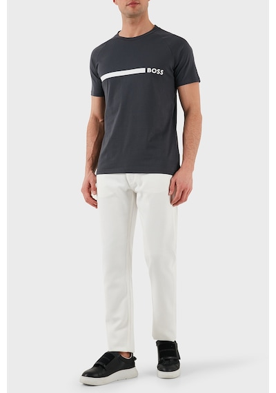 Boss Erkek T Shirt 50517970 011 Antrasit Antrasit