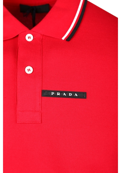 Prada Erkek Polo Yaka T-shırt Sjn256-322-f0aa6 Kirmizi