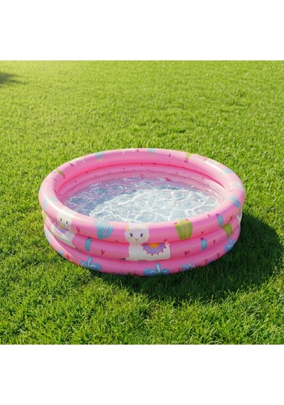 Alpaca 3-halkalı Şişme Çocuk Havuzu 100 Cm X 30 Cm Pembe 57167