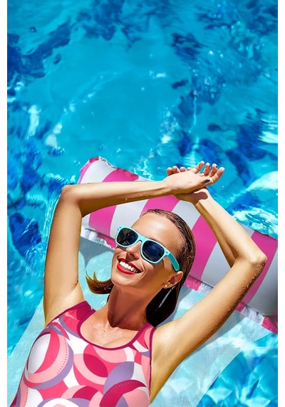 Fileli Premium Deniz Havuz Hamağı 4 Fonksiyonlu Havuz Deniz Yatağı 130x70 Cm Pembe