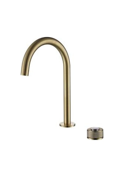 Newarc Step 2 Delikli Çanak Tıpı Lavabo Bataryası Altın 900528