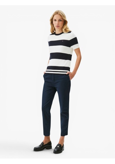 Tommy Hilfiger Co Stretch Gmd Slım Chıno Kadın Mavi Pantolon - Ww0ww45920