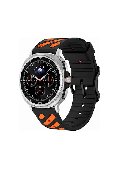 Samsung Galaxy Watch 8 40mm / 44mm / 46mm Classic Uyumlu Çift Renkli Silikon Spor Kordon