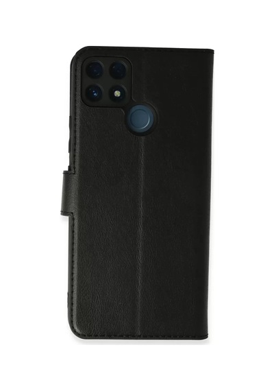 Realme C25 Kılıf Trend S Plus Kapaklı Kılıf - Siyah -