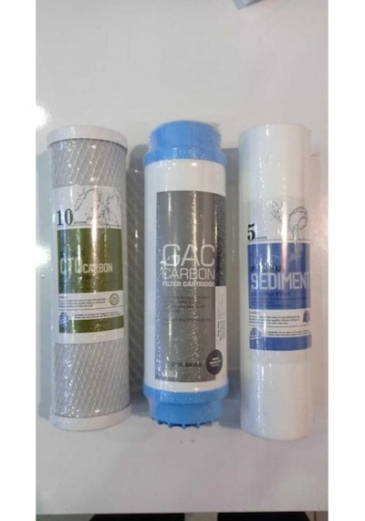 Su Arıtma Cihaz Filtresi 5 Micron Sediment, Toz Carbon Filtre, Bl