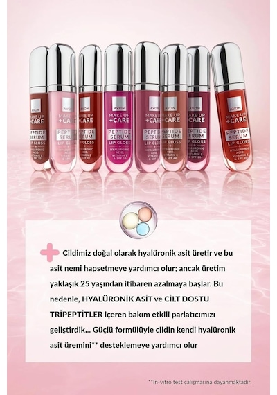 Tr Make Up + Care Peptit İçeren Serum Gloss Dudak Parlatıcısı, Mauve Splash Genel