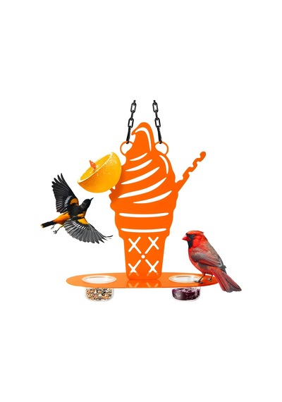 Tr Oriole Metal Kuş Yemliği, Dış Mekan Jöle Ve Portakal İçin, Baltimore Oriole Jöle Kuş Yemliği, Dondurmalı Ta