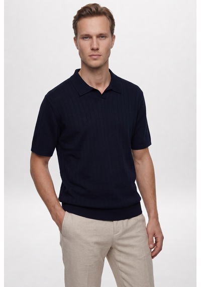 D'S Damat Ds Damat Regular Fit Lacivert Yazlık Rayon Triko T-shirt 6hf06ort10005 Çok Renkli