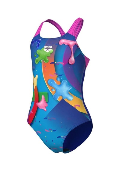 Arena İnventive Swimsuit Swim Pro Back Kız Çocuk Mayo Çok Renkli