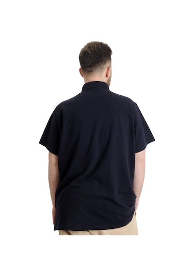 Mode Xl Büyük Beden Erkek T-Shirt Polo Parçalı Flt 23329 Lacivert 001 Mode Xl Büyük Beden Erkek T-Shirt Polo Parçalı Flt 23329 Lacivert 001