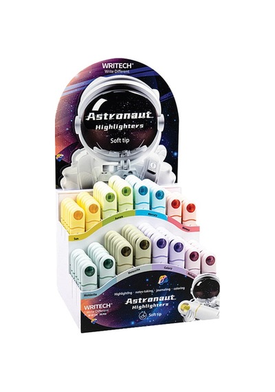 Wrıtech W-8154 Astronot Fosforlu Kalem Neon+pastel 8 Renk - 96'lı Stand