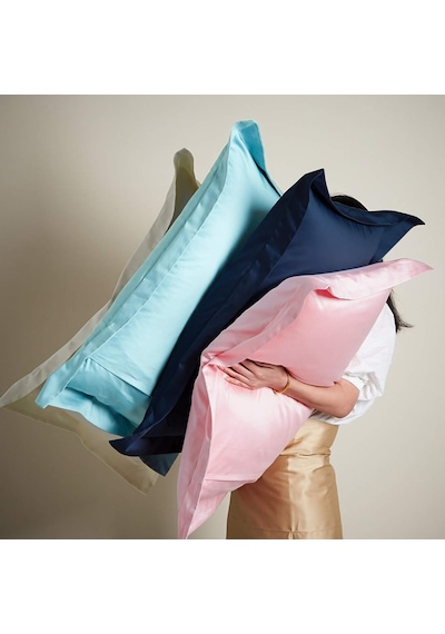 Maki Home Volanlı Süs Dikişli Açık Pembe 2 Adet 50x70 Yastık Kılıfı Acık Pembe