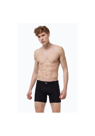 Malabadi Erkek Siyah 4 Lü Premium Collection Modal Uzun Boxer 4m250 Siyah