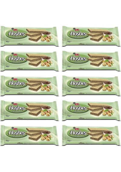 Eti Hoşbeş Fındık Kremalı Gofret 10 x 142 G