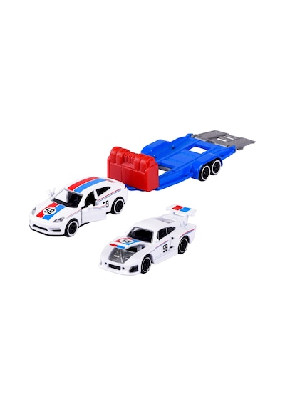 Majorette Porsche Motorsport Race Trailer Porsche Panamera Turbo + 935 K3