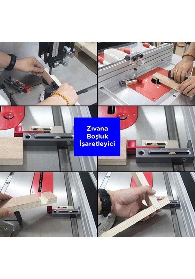 Rox Wood 0040 Alüminyum Hassas Zıvana Boşluk İşaretleme Aparatı