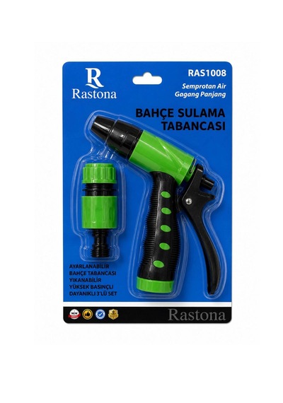 Rastona Ayarlanabilir Bahçe Sulama Tabancası 3 Parça