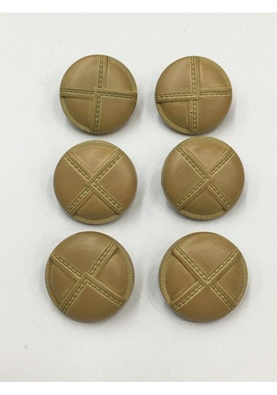 Trençkot Düğmesi 6 Lı Set Krem 2 Cm