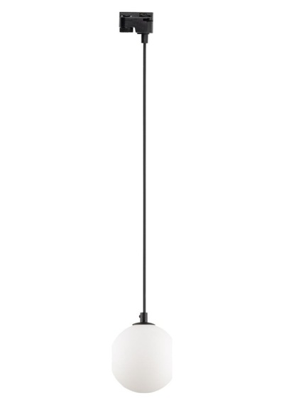 Mylights 2 Metre Siyah Alimünyum Ray Opal Beyaz Top Cam 5 Li Modern Sarkıt Modern E27 Masaüstü Avize SİYAH 2. MODEL