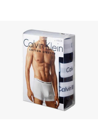 Calvin Klein 3'lü Trunk Erkek Siyah/gri Boxer Düz 0000u2664g Siyah