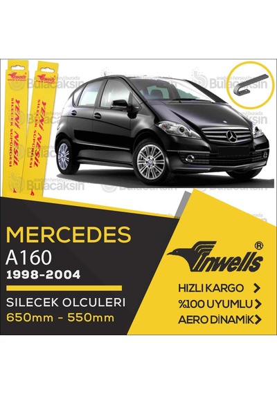 Mercedes A160 W168 Muz Silecek Takımı 1998-2004 İnwells