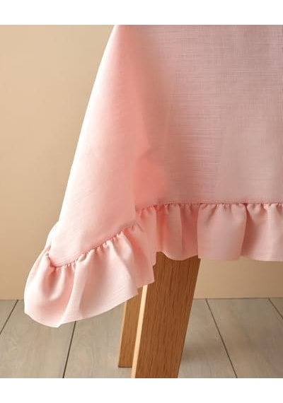 Flor Pura Polyester Masa Örtüsü Pembe Acı Kahverengi