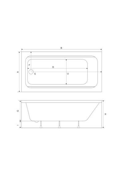 Shower Sharp 75x170 Bağımsız Küvet