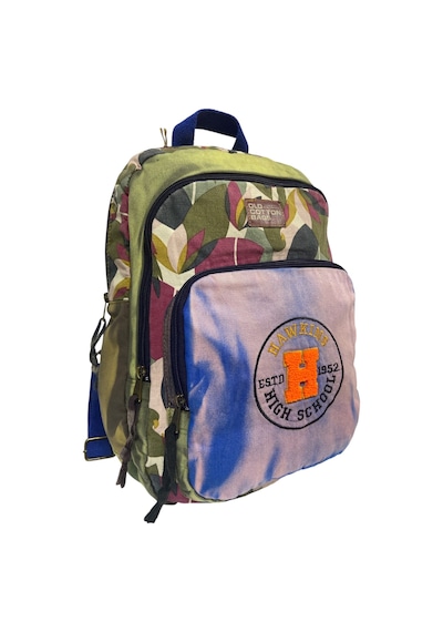 Old Cotton Cargo Kaliteli Renkli Vintage Disayn Sırt Gezi Okul Seyahat Çantası 30 Cm X 42 Cm Mor
