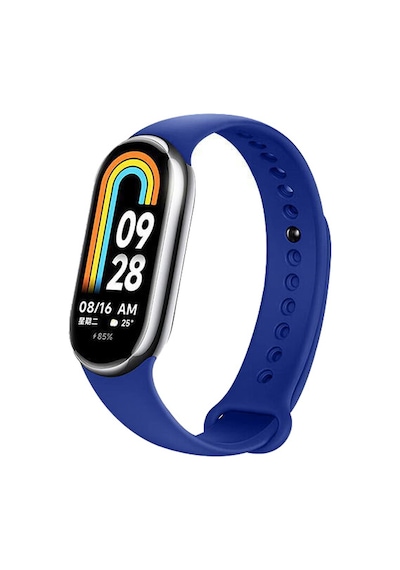 Xiaomi Mi Band 8 9 10 Uyumlu Akıllı Bileklik Silikon Kordon Kayış Lacivert