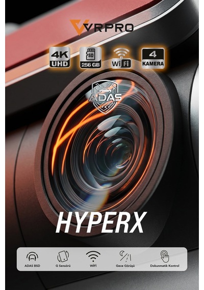 Araç Kayıt Kamerası Hyperx 2 Kameralı