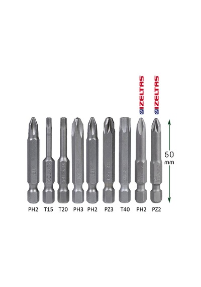Badem10 İzeltaş-klytek Matkap Bits Uç Vidalama Ucu Düz Yıldız Torx Uç 9 Parça