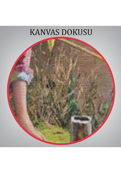 Akarsu Kenarındakı Rus Köylü Kızı Dekoratif Duvar Tablosu-6165