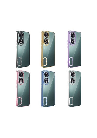 Honor 90 Kılıf Kamera Lens Korumalı Logo Gösteren İnce Hafif Pazarplus Siyah