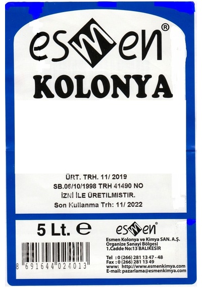 Tampa Limon Kolanyası Esmen 80 O 5000Ml Nihalfidan Store