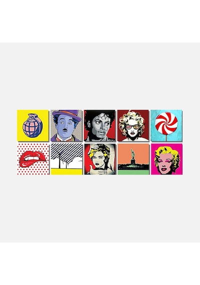 Tink Popart2 Desenli Pvc Karo Diğer