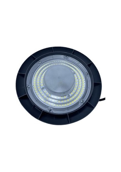 120w Yüksek Tavan Armatürü Yuvarlak Siyah