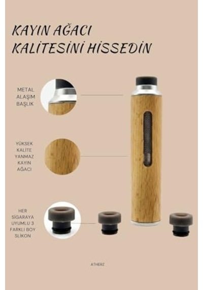 2 Li Kayın Ağacı Lüks Sigara Tutucu Küllük Arabada, Ofiste, Evde Kullanım İçin Şık Ve Dayanıklı Ahşap Tasarım, Masa Üstü Pratik Küllük Seti