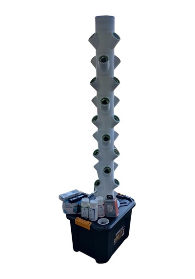Egedor 24'lü Büyük Hidroponik Yetiştirme Sistemi Pompa Dahil, Modüler Topraksız Tarım Sistemi 42 Lt Full Set