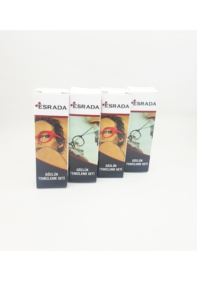 Esrada Gözlük Temizleme Seti Dezenfektan Sprey Mikrofiber Set Spreyse 4'lü Set