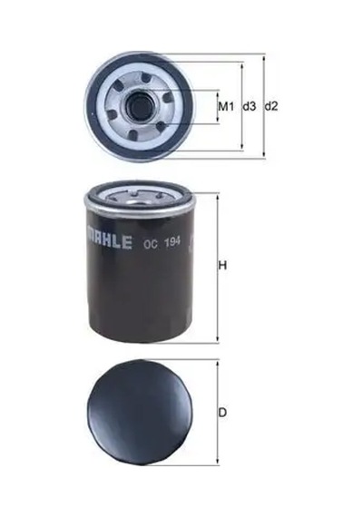 Hyundai Accent Milenyum Yag Filtresi 1.6 2003-2006 Mahle Oc194