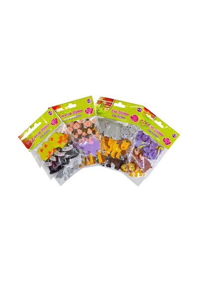 Eva Sticker 3d Spor Çeşitli Renkler