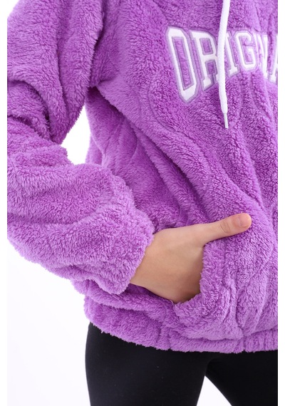 Toontoy Kız Çocuk Nakışlı Sweatshirt Gri
