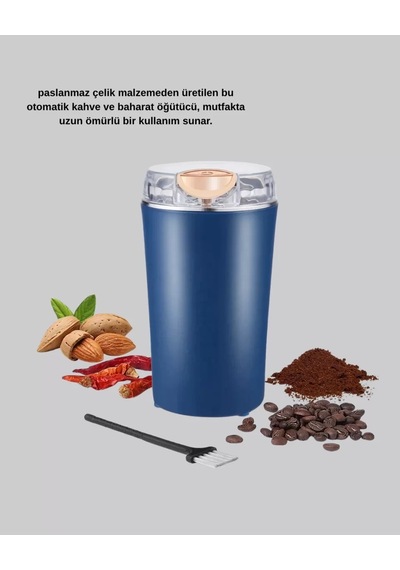 Home Elektrikli Kahve Ve Baharat Öğütücü Güçlü Motor, Paslanmaz Çelik Gövde, Kolay Temizlik Çok Renkli