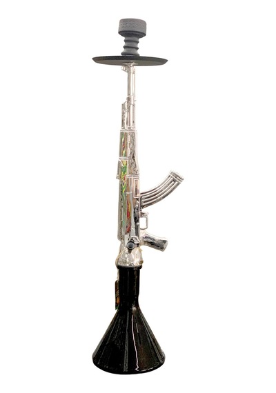 Alüminyum Gövdeli Ak-47 Kalaşnikof Tasarım 90 Cm Premium Nargile Seti Büyük Boy Contalı Sistem 48182075