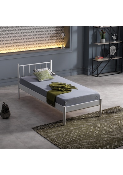 Bedliga Falez-S Tek Kişilik Metal Karyola 90X190-90X200-120X200 Bedliga Falez-S Tek Kişilik Metal Karyola 90X190-90X200-120X200