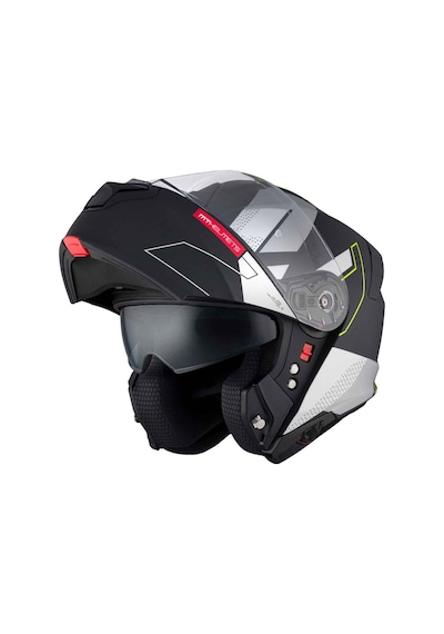 Mt Genesis Sv Talo B2 Mat Çene Açılır Kask Siyah - Beyaz