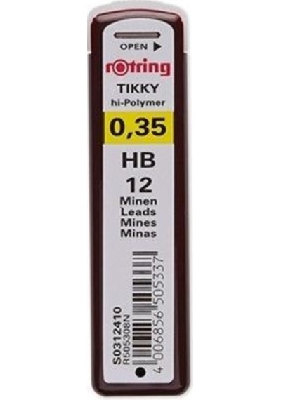 Rotring Min Hi-Polymer 2B 0.35 MM R505308N