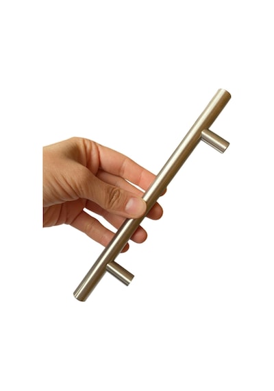 12 Adet Boy Kulp İnox 128 Mm Kulp Mobilya Mutfak Dolabı Çekmece Dolap Kapak Kulpu Kulbu Metal Kulpları Bej