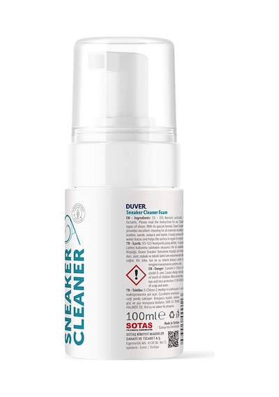Duver Ayakkabı Temizleme Köpüğü Sneaker Cleaner 100 Ml Beyaz