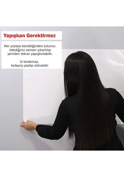 Kağıt Tahta 120x150 Cm Beyaz,1 Alana 1 Hediye, Akıllı Kağıt, Yazı Tahtası Genel